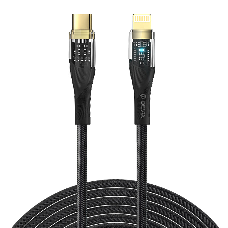 DEVIA Star Series EC429 1m Type-C to Lightning Cable 3A PD Fast Charging Woven Cord DEVIA Star Series EC429 1m Type-C to Lightning Cable 3A PD Fast Charging Woven Cord